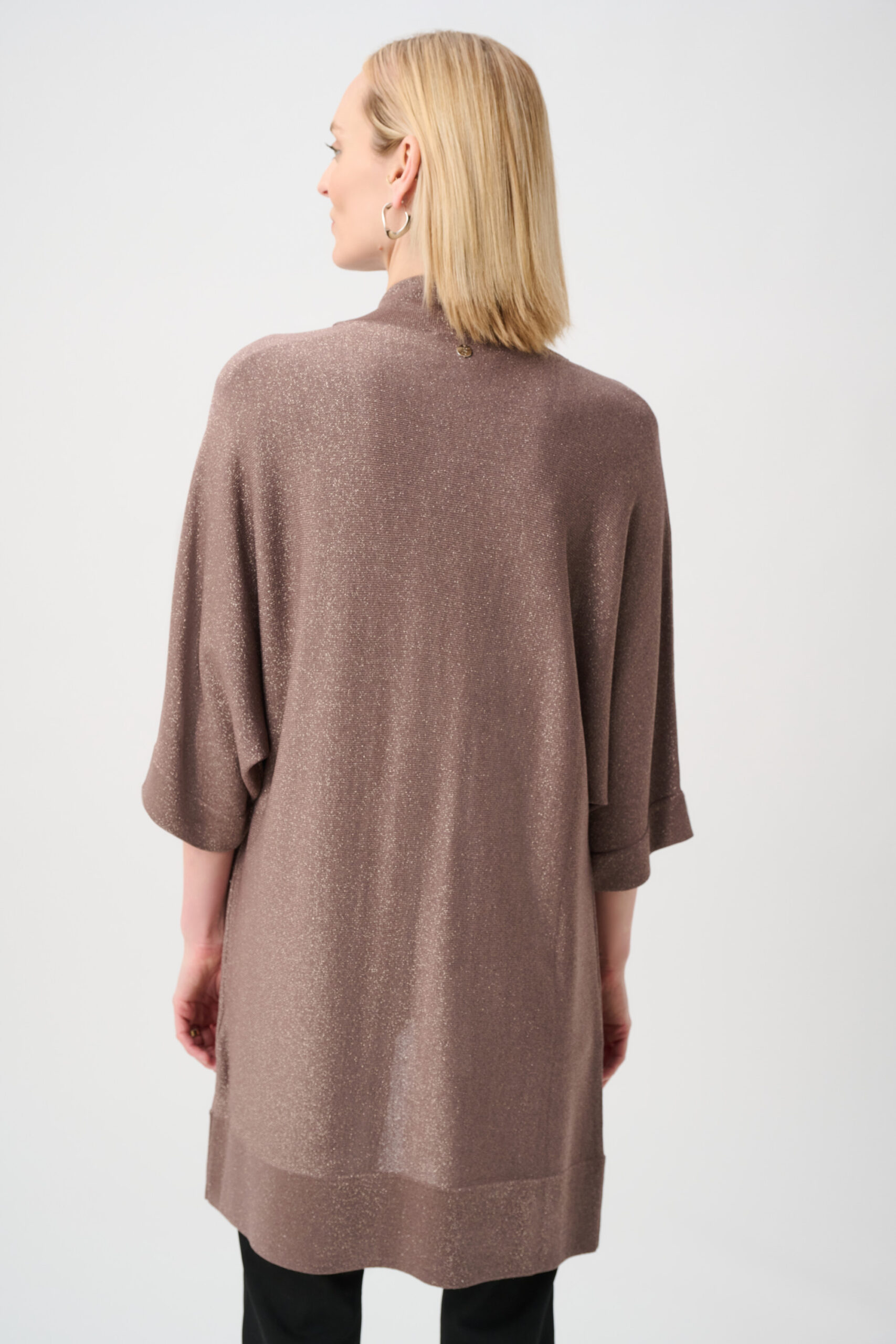 Joseph Ribkoff Sweater Knit Cover-Up with Iron-On Detail