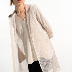 Joseph Ribkoff Memory and Mesh A-Line Cover-Up With Hood