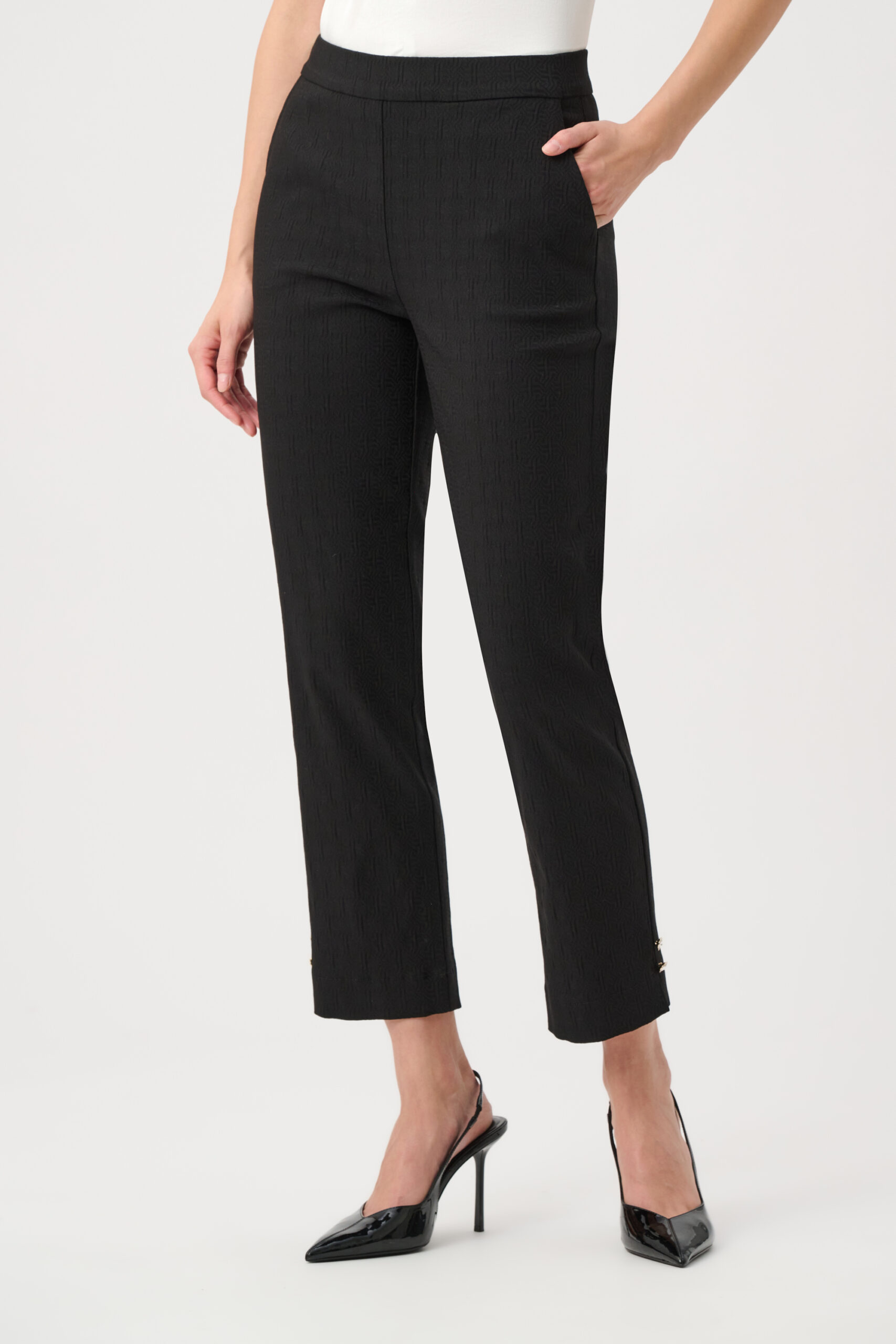 Joseph Ribkoff Jacquard Slim Fit Pull-On Pants