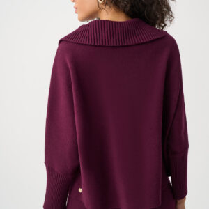 Joseph Ribkoff Brushed Viscose And Nylon Shawl-Neck Sweater