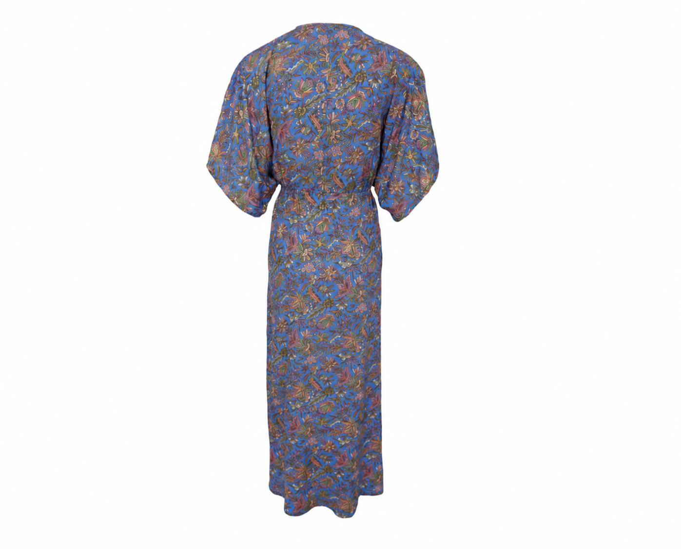 Black Colour Luna Long Dress- Violet Blue