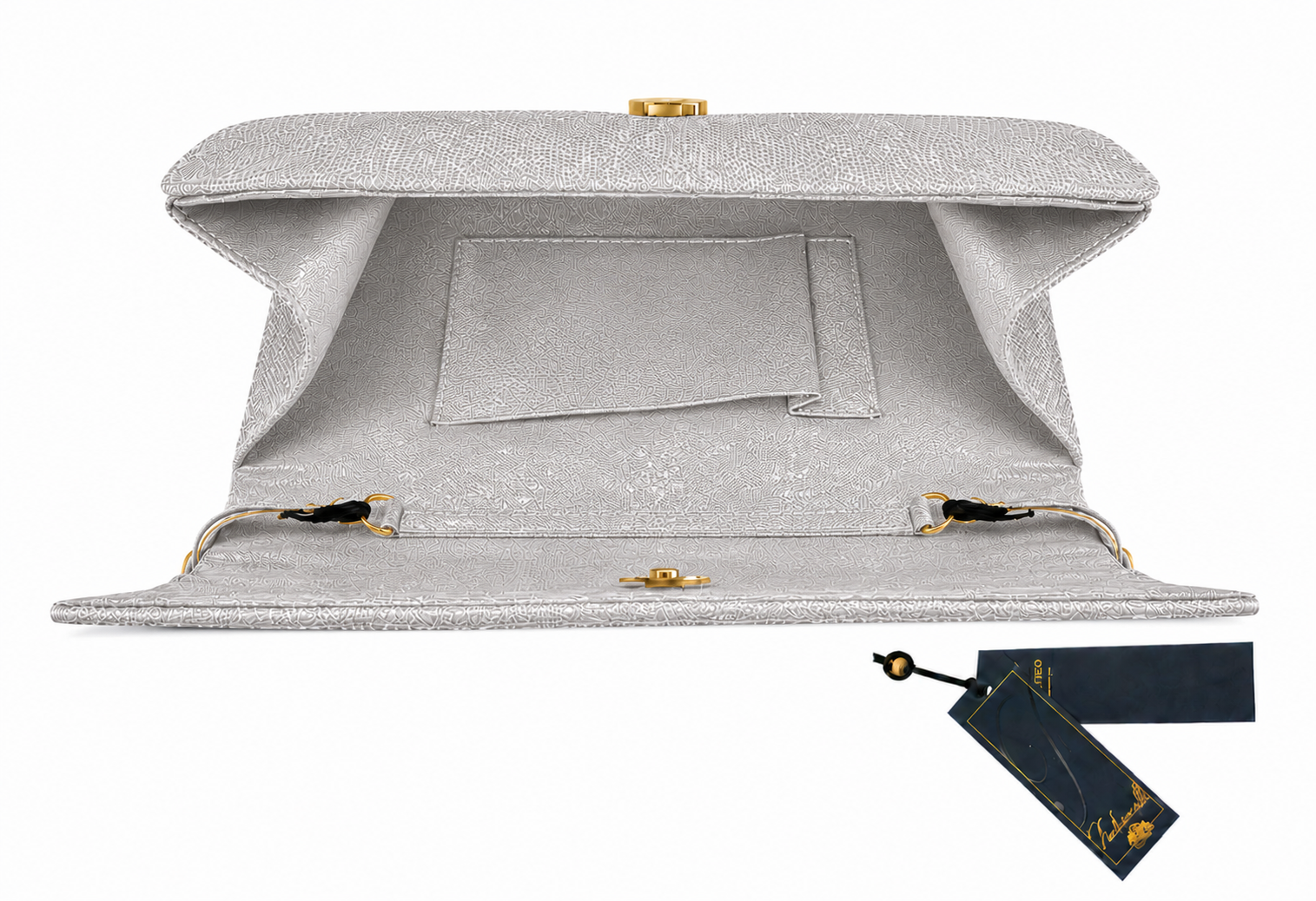 Failsworth Sinamay Clutch in Silver