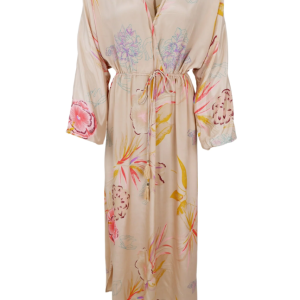 Black Colour Luna V-neck dress L/S - Poppy Rose