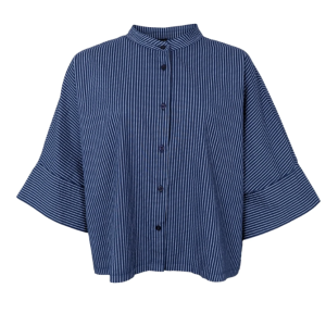 Black Colour Ally loose shirt - Navy