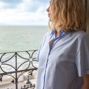 Chalk Carter Shirt | Pale Blue