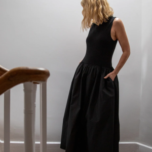 Chalk Tracey Dress | Black