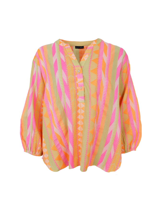 Black Colour Hellas Shirt - Orange