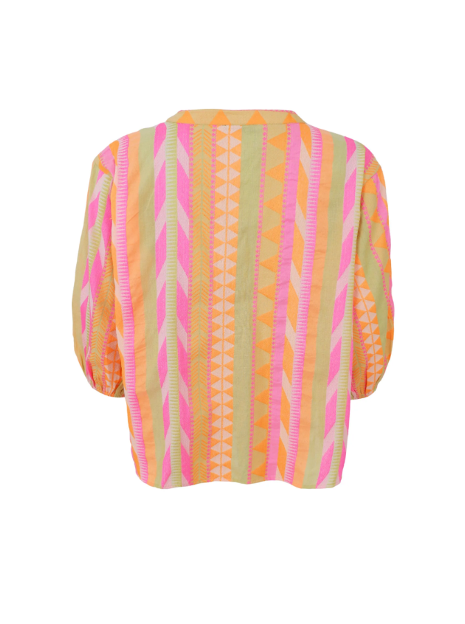 Black Colour Hellas Shirt - Orange