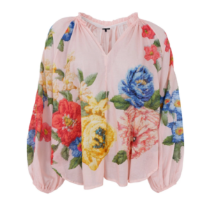 Black Colour Norma Blouse - Rose