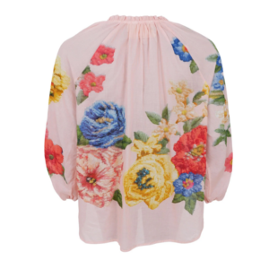 Black Colour Norma Blouse - Rose