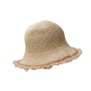Black Colour Pilar Straw Hat - Natural