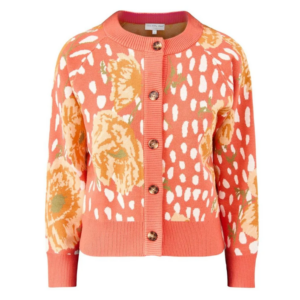 Never Fully Dressed Coral Poppy Cardigan