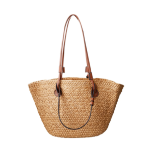 Black Colour Kate Straw Shopper Bag- Nature