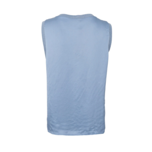 Black Colour Mabel Top - Dust Blue