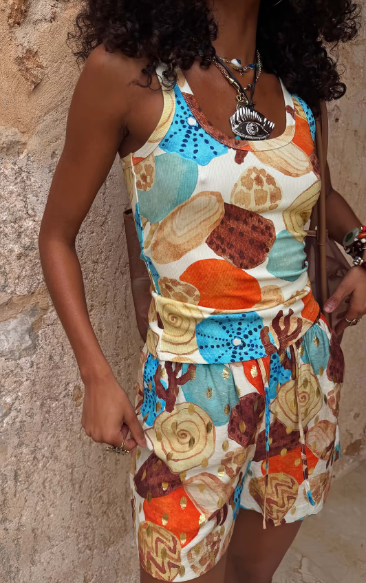 Never Fully Dressed SHELL RIB TANK