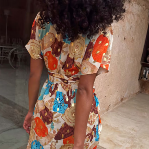 Never Fully Dressed Shell Mini Wrap Dress