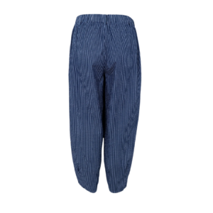 Black Colour Ally Barrel Pant - Navy