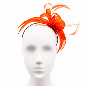 Failsworth Apricot Sinamay Fascinator headband