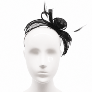 Failsworth Black Sinamay Fascinator Headband