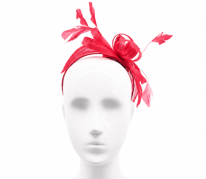 Failsworth Coral Sinamay Fascinator Headband