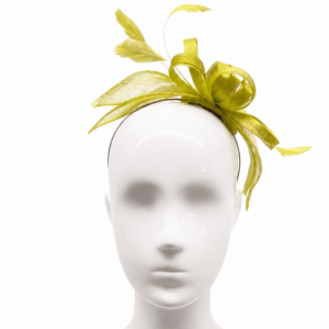 Failsworth Lime Sinamay Lizabella Fascinator Headband