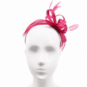 Failsworth Magenta Sinamay Fascinator Headband