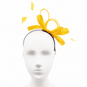 Failsworth Mimosa Sculpted Sinamay Fascinator headband