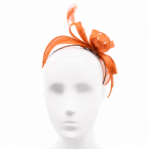 Failsworth Papaya Sinamay Fascinator Headband