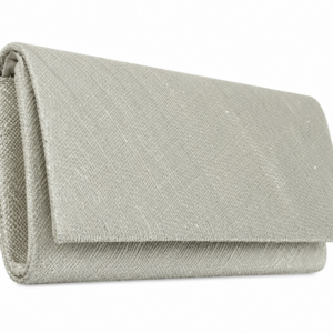 Failsworth Sinamay Clutch in Pearl- Silver