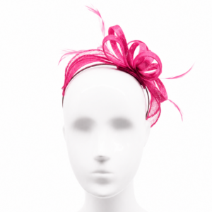 Failsworth Raspberry Sinamay Fascinator Headband