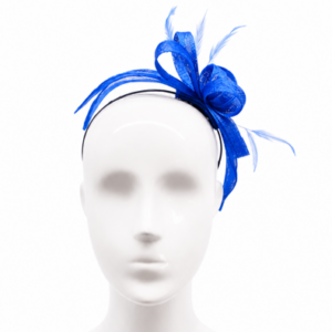 Failsworth Sapphire Sinamay Fascinator headband