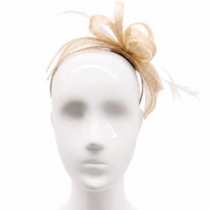 Failsworth Vanilla Sinamay Fascinator headband