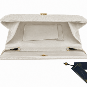 Failsworth Sinamay Clutch in White