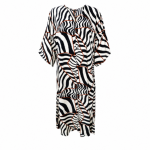 Black Colour Luna Kaftan Dress - Black