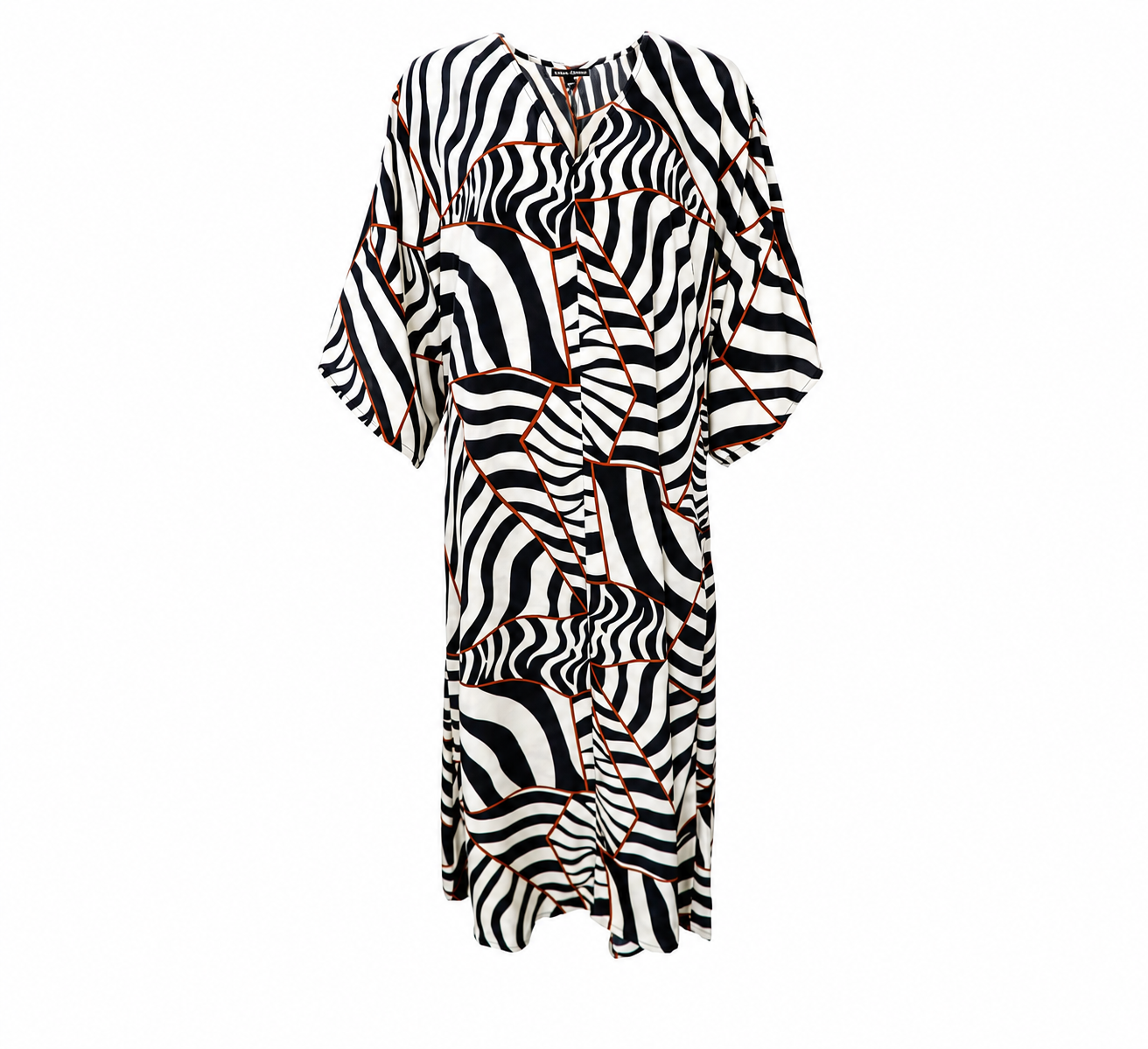 Black Colour Luna Kaftan Dress - Black