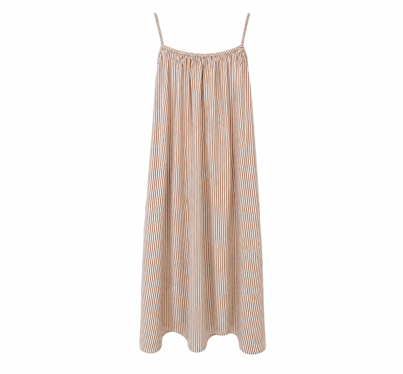Black Colour Catherine Strap Dress - Camel