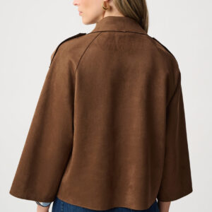 Joseph Ribkoff Scuba Suede Boxy Jacket