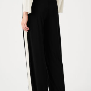 Joseph Ribkoff Silky Knit Color Block Wide Leg Pull-On Pants