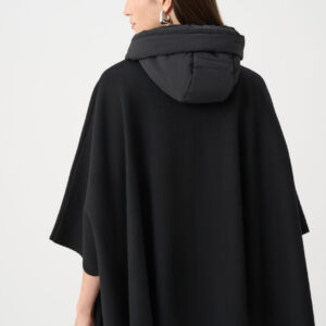 Joseph Ribkoff Sweater Knit Quilted Poncho Jacket
