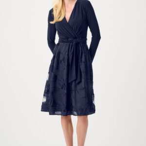 Joseph Ribkoff Signature | Silky Knit and Novelty Fit and Flare Dress