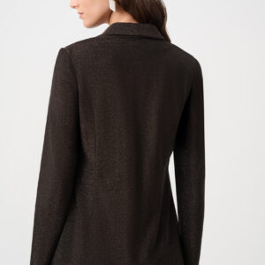 Joseph Ribkoff Signature | Sparkle Knit Shawl Collar Fitted Blazer