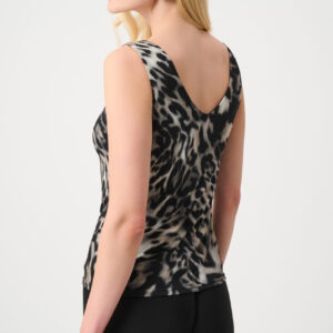 Joseph Ribkoff Signature | Silky Knit Animal Print Fitted Camisole
