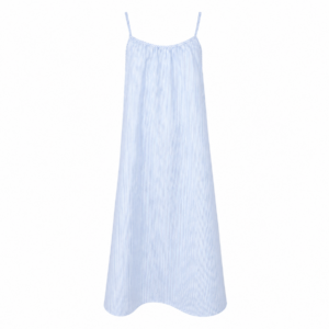 Black Colour Catherine Strap Dress - Light Blue