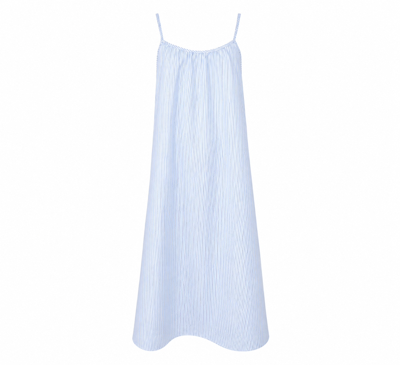 Black Colour Catherine Strap Dress - Light Blue
