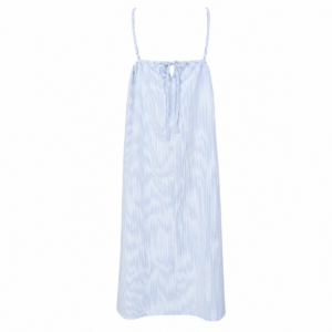 Black Colour Catherine Strap Dress - Light Blue