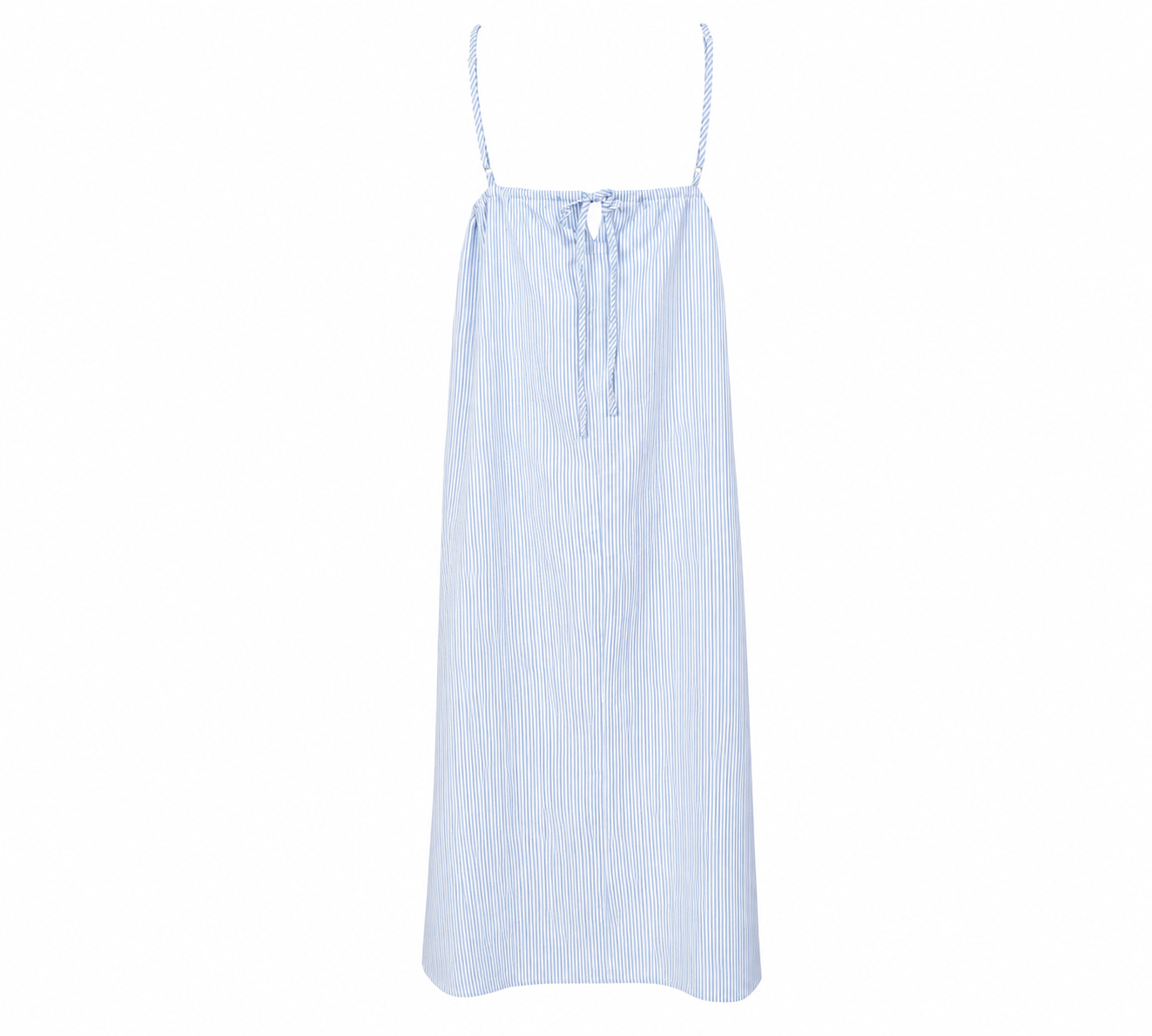 Black Colour Catherine Strap Dress - Light Blue