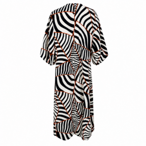 Black Colour Luna Kaftan Dress - Black