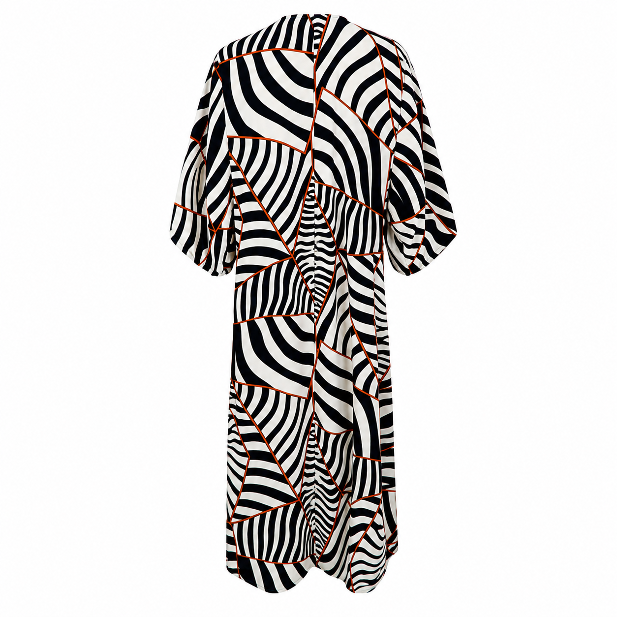 Black Colour Luna Kaftan Dress - Black
