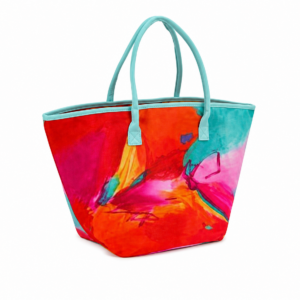 Lettuce Abstract Print Tote Bag