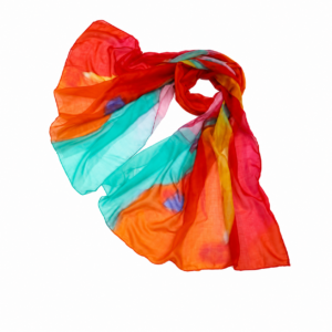Lettuce Abstract Multi-Colour Scarf